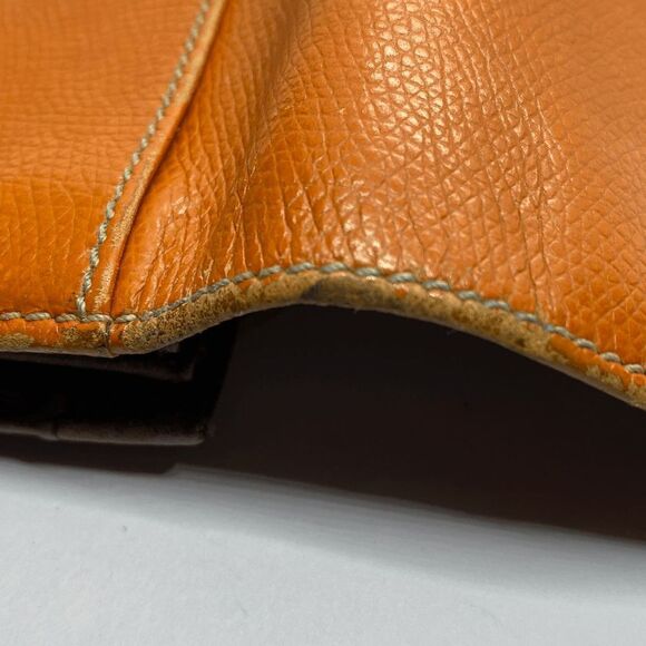 Authentic Loewe Orange Leather Long Designer Wallet / Clutch - Picture 6 of 14